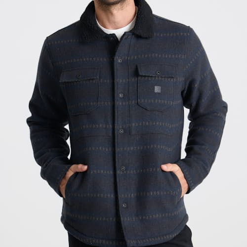 on model image of Hebrides Sherpa Jacket