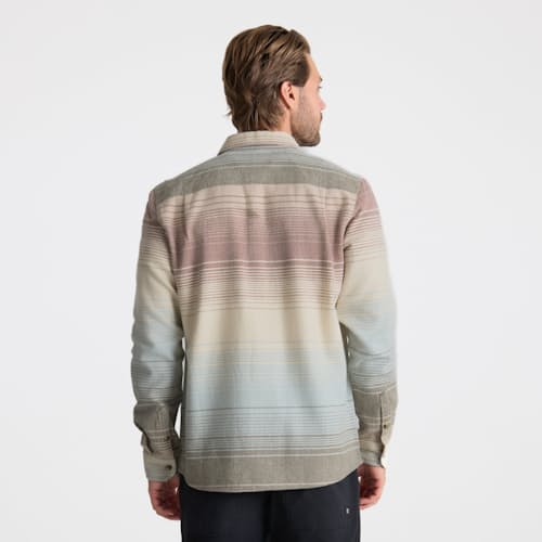 on model image of Crossroads Flannel Shirt