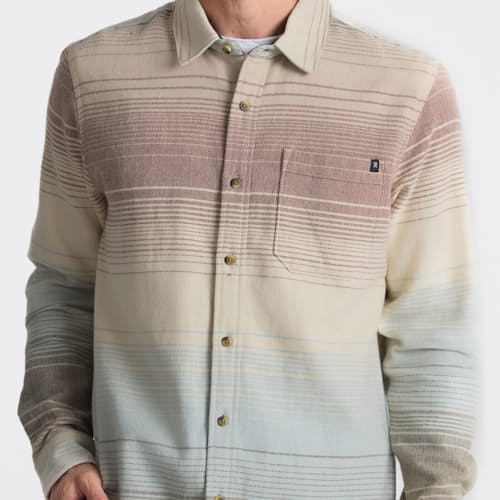 on model image of Crossroads Flannel Shirt