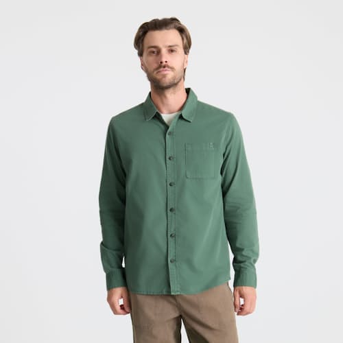 on model image of Made to Fade Long Sleeve Shirt