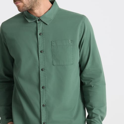 on model image of Made to Fade Long Sleeve Shirt