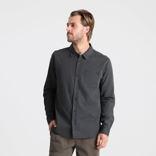 on model image of Made to Fade Long Sleeve Shirt