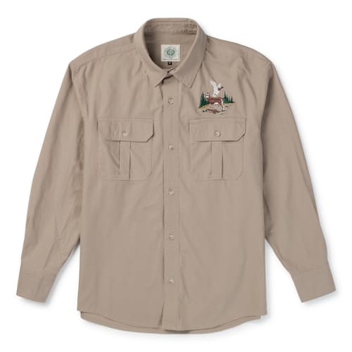laydown image of Seager x Mossy Oak Chief Overshirt