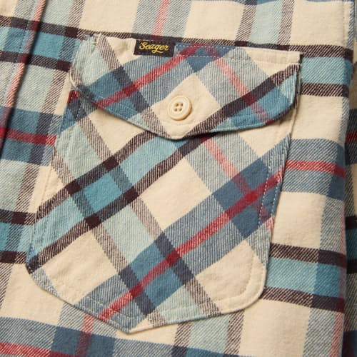 laydown detail image of Calico Flannel Shirt