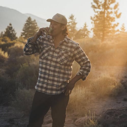 lifestyle image of Calico Flannel Shirt