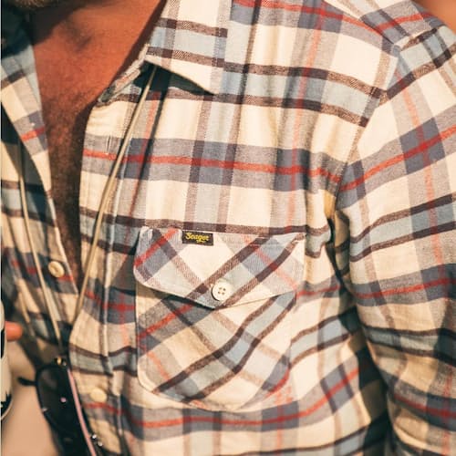 lifestyle image of Calico Flannel Shirt