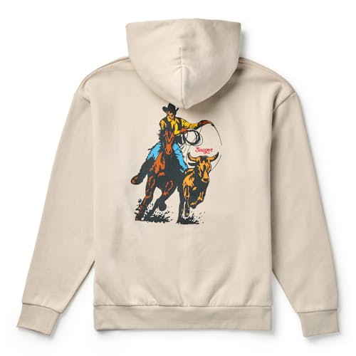 laydown image of Rodeo Series Heavyweight Hoodie