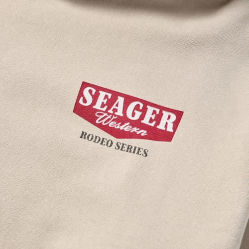 laydown detail image of Rodeo Series Heavyweight Hoodie