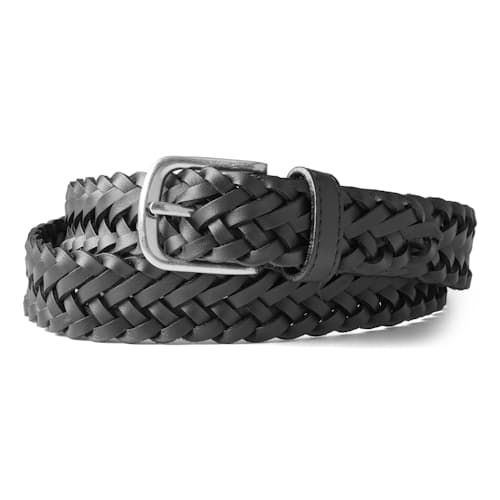 laydown image of Braided Leather Belt
