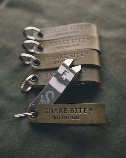 lifestyle image of Snake Bite Keychain Bottle Opener