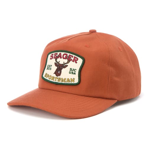 laydown image of Seager Sportsman Snapback Hat