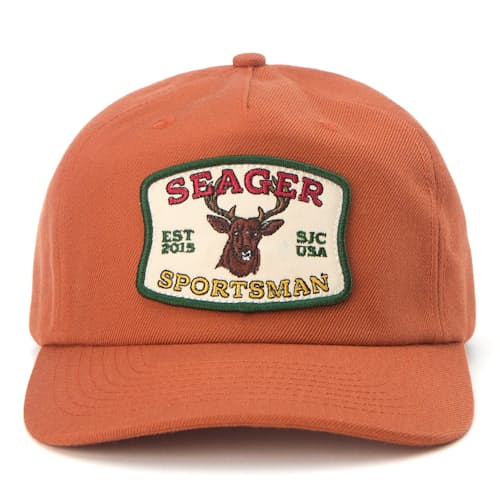 laydown image of Seager Sportsman Snapback Hat