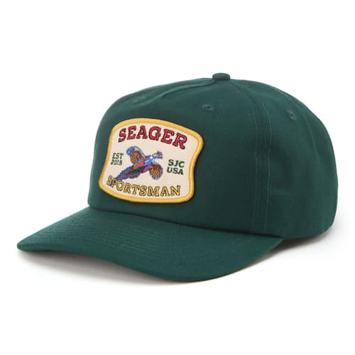 laydown image of Seager Sportsman Snapback Hat