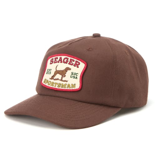 laydown image of Seager Sportsman Snapback Hat