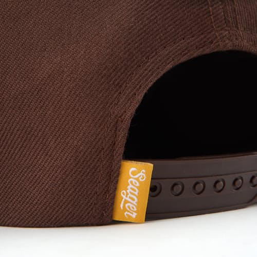 laydown detail image of Seager Sportsman Snapback Hat