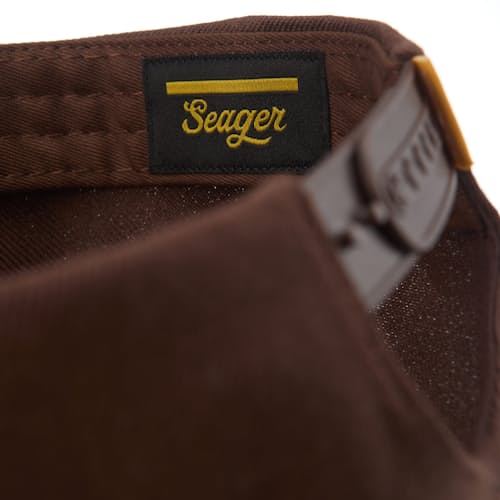 laydown detail image of Seager Sportsman Snapback Hat