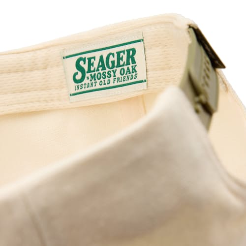 laydown detail image of Seager x Mossy Oak Gone Huntin' Snapback