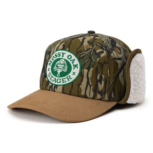 laydown image of Seager x Mossy Oak Flapjack Hat
