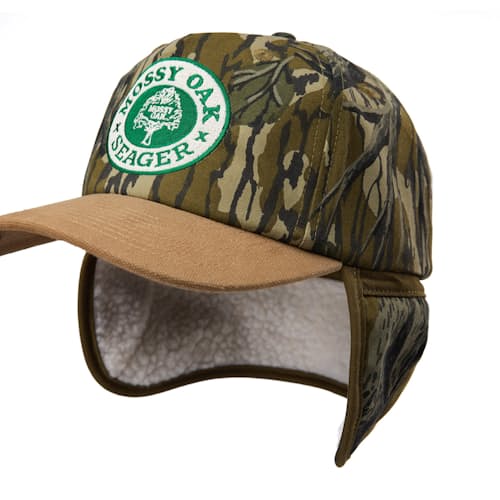 laydown detail image of Seager x Mossy Oak Flapjack Hat