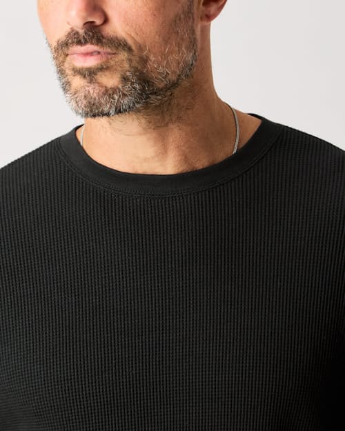lifestyle image of Waffle Thermal Crewneck