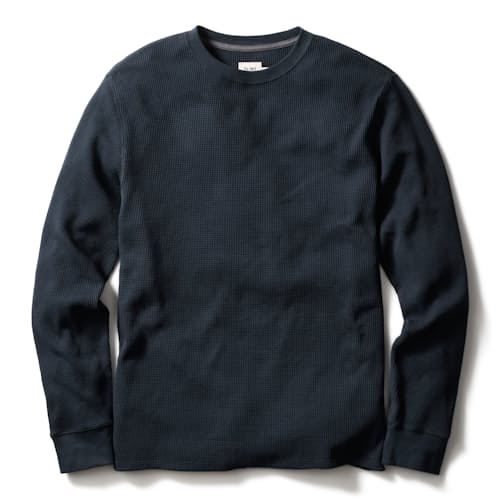 laydown image of Waffle Thermal Crewneck