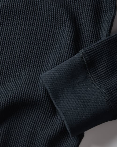 laydown detail image of Waffle Thermal Crewneck