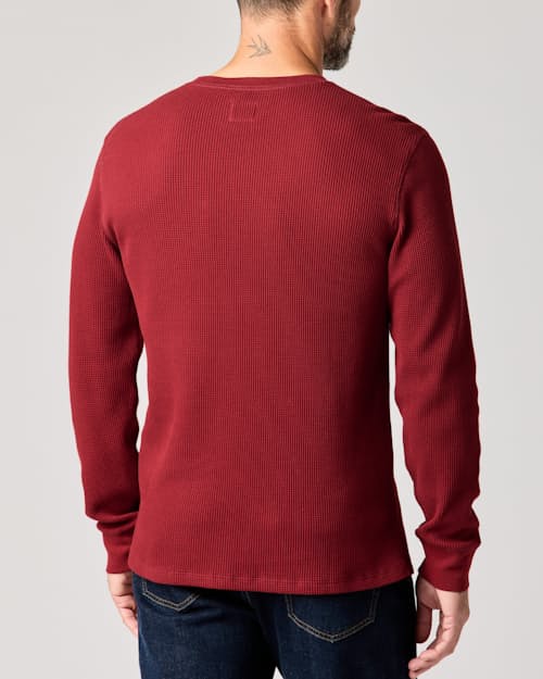 lifestyle image of Waffle Thermal Crewneck