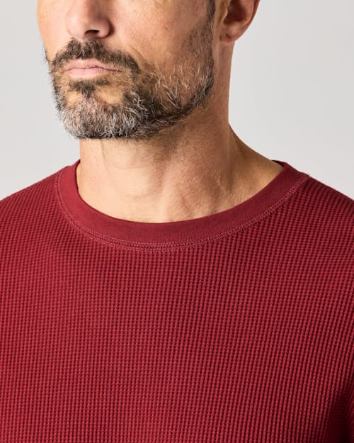 lifestyle image of Waffle Thermal Crewneck