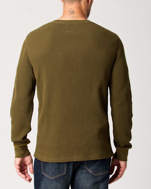 lifestyle image of Waffle Thermal Crewneck