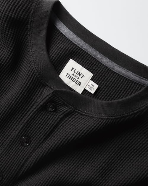 laydown detail image of Waffle Thermal Henley