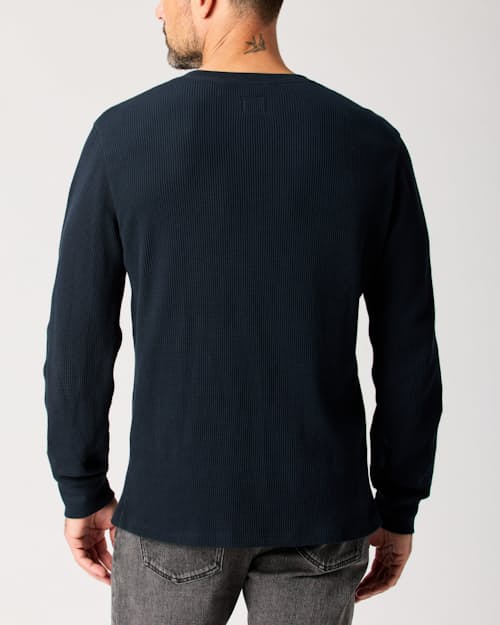 lifestyle image of Waffle Thermal Henley