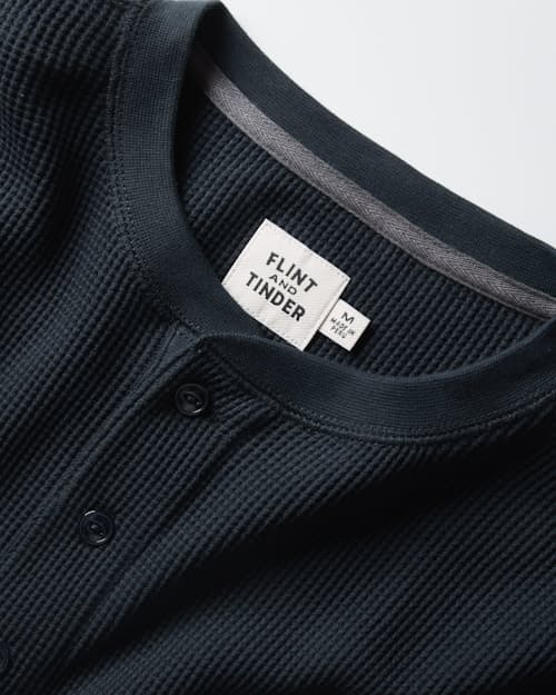 laydown detail image of Waffle Thermal Henley