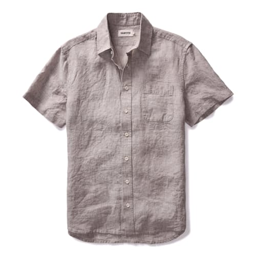 laydown image of The California Short Sleeve Shirt