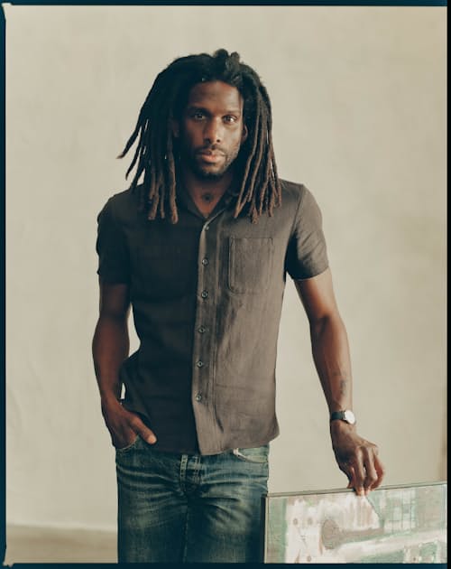on model image of The Conrad Shirt