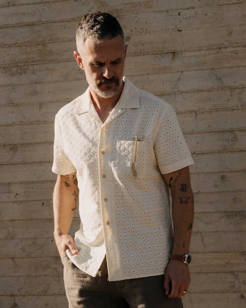 lifestyle image of The Hawthorne Short Sleeve Shirt