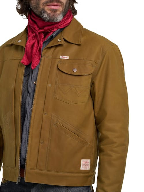 on model image of Wool Lined Adventure Jacket