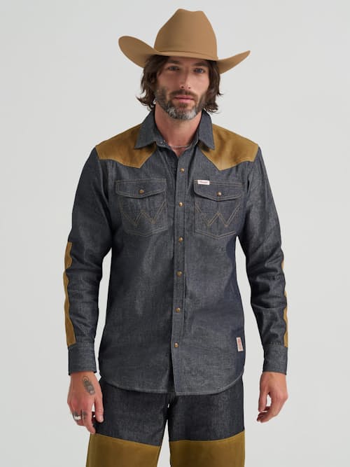 on model image of Wild Adventure Shirt