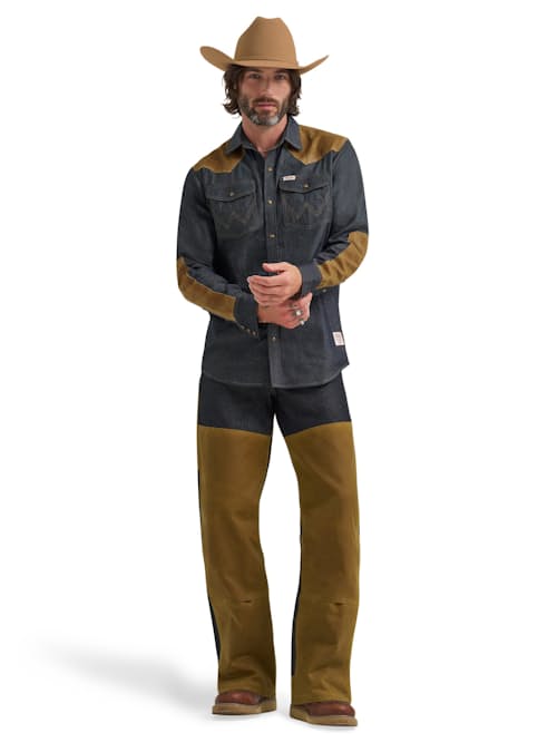 on model image of Wild Adventure Shirt