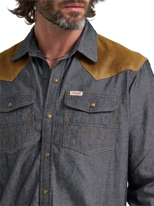 on model image of Wild Adventure Shirt