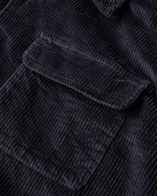 laydown detail image of Straight Hem Corduroy Workshirt