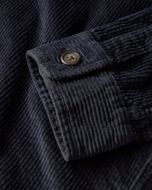 laydown detail image of Straight Hem Corduroy Workshirt