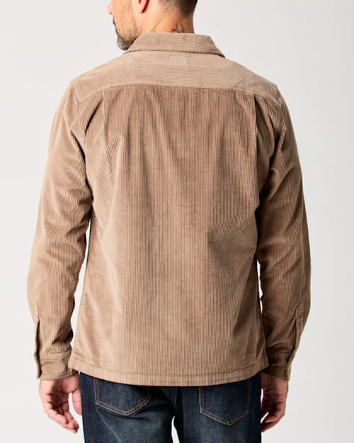 lifestyle image of Classic Corduroy Camp Overshirt