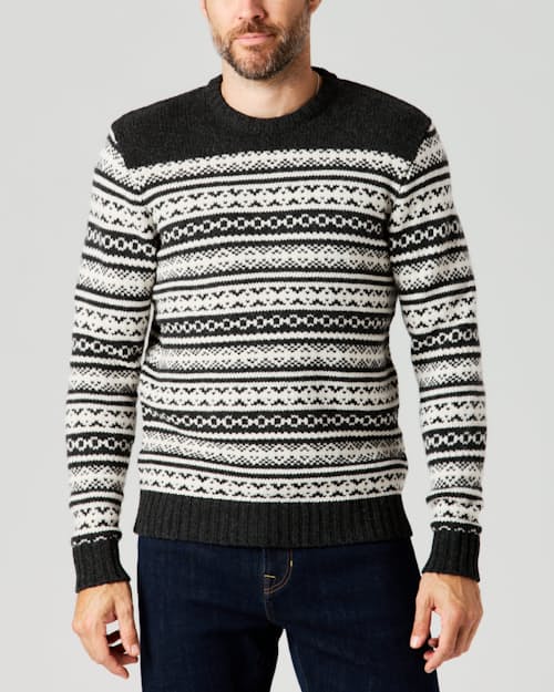 lifestyle image of Merino Fair Isle Sweater