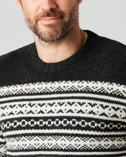 lifestyle image of Merino Fair Isle Sweater