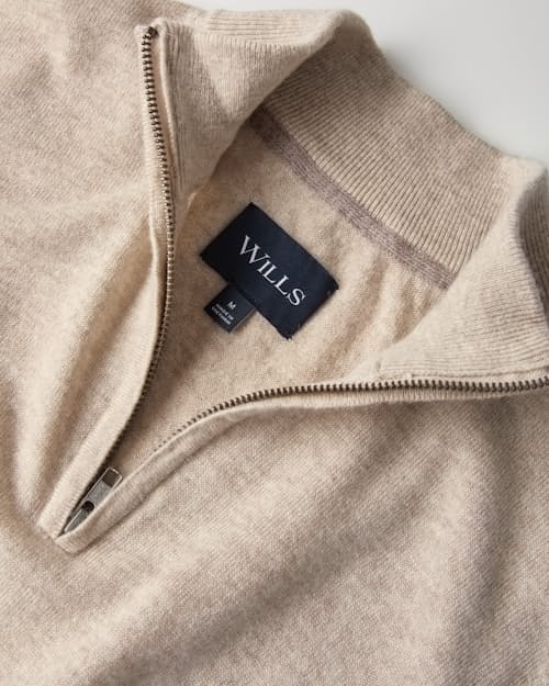 lifestyle image of EasyCash  Quarter Zip Sweater