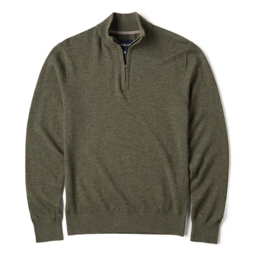 laydown image of EasyCash  Quarter Zip Sweater