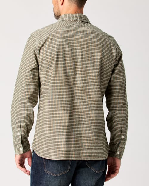 lifestyle image of Brushed Cotton Crossback Work Shirt