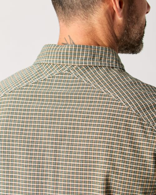 lifestyle image of Brushed Cotton Crossback Work Shirt