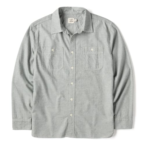 laydown image of Cotton Crossback Utility Workshirt