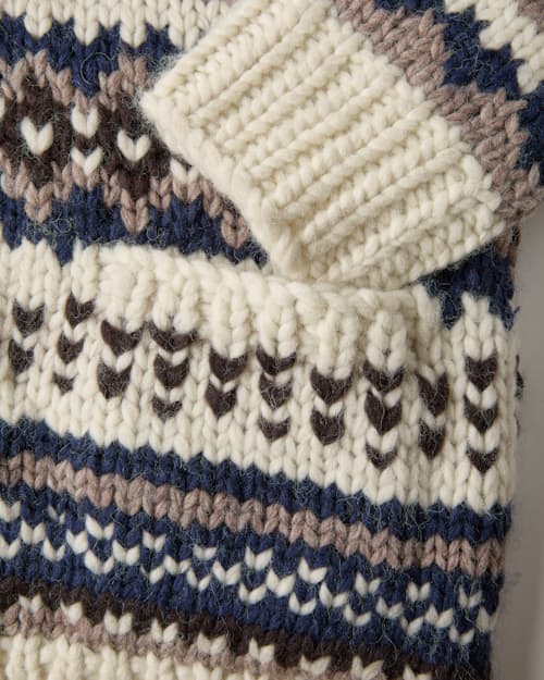 laydown detail image of Cowichan Limited Sweater